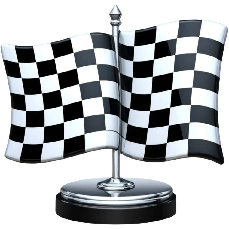 sorayama Chequered flag  flag sculpture emoji