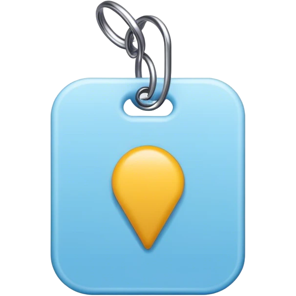 light blue location tag emoji