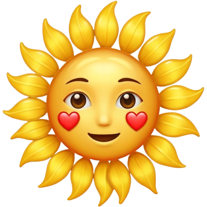 Sun heart emoji
