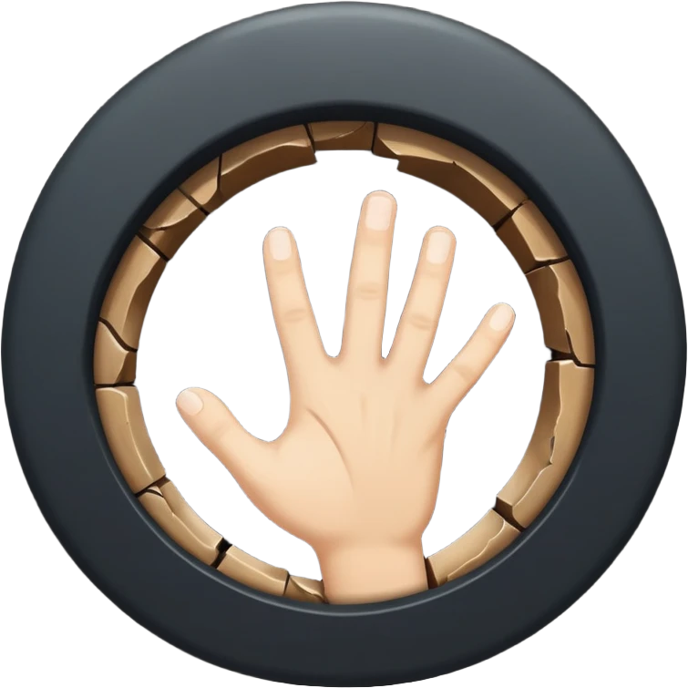 hand going into vagina looking hole sfw emoji