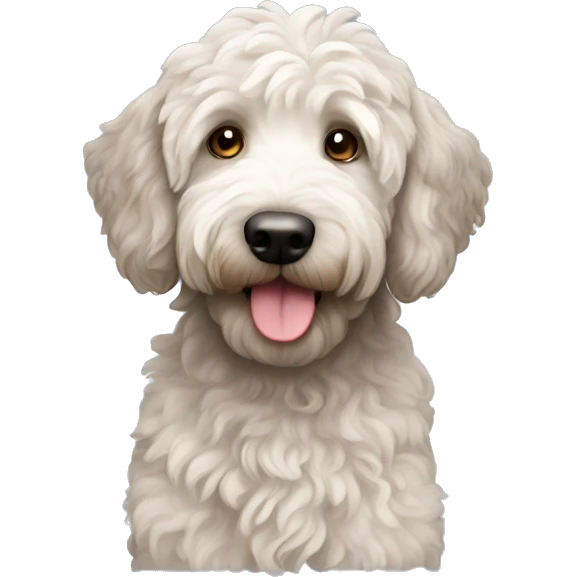 Merle goldendoodle emoji