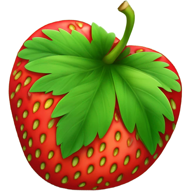 strawberry w a bow  emoji