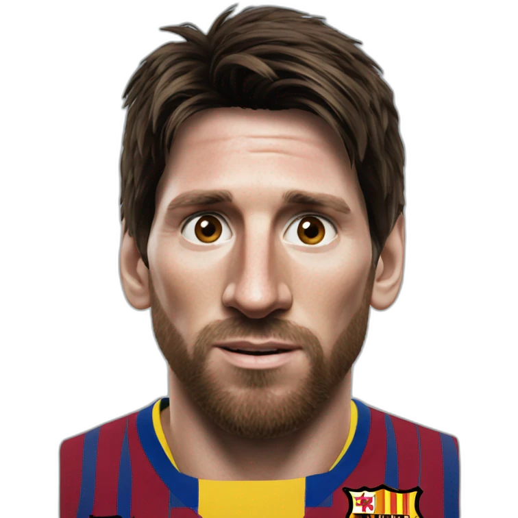 photo-real Messi emoji