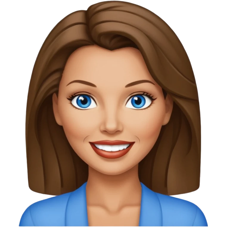 Vanessa Williams with blue eyes emoji