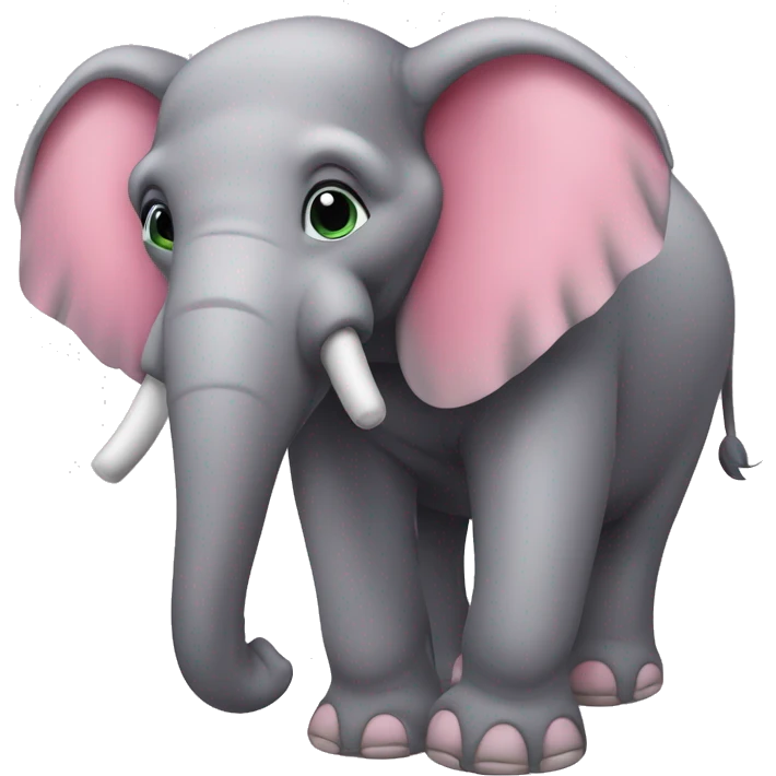 Elefante cor de Rosa  emoji