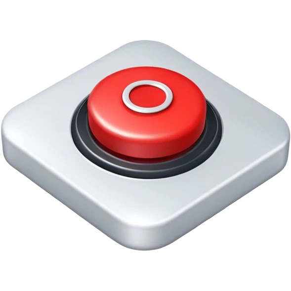 red button is pressed emoji