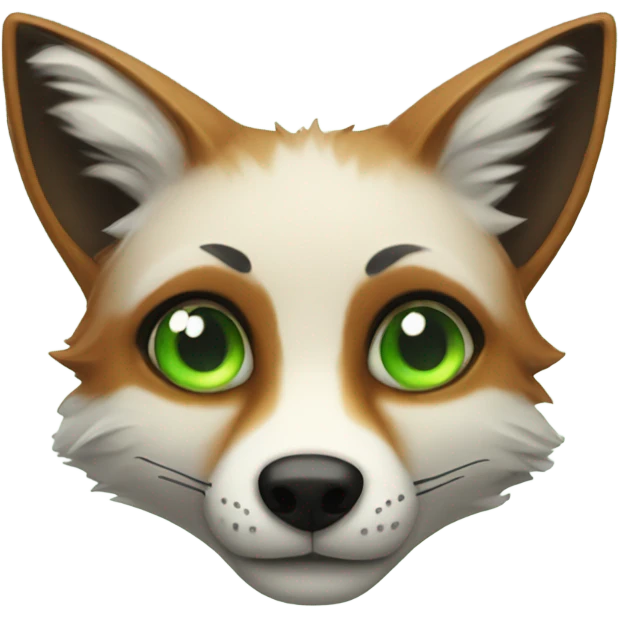 Green eyed fox  emoji