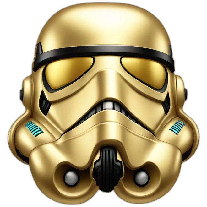 Gold stormtrooper emoji