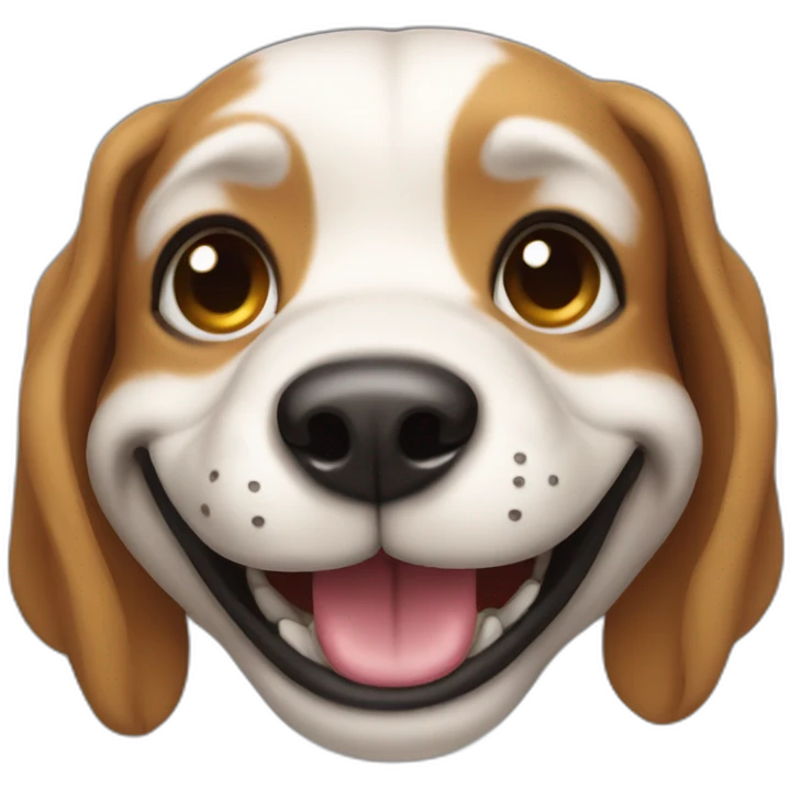 Kinky dog smiling emoji