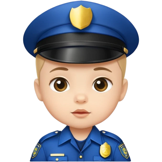 Baby police emoji