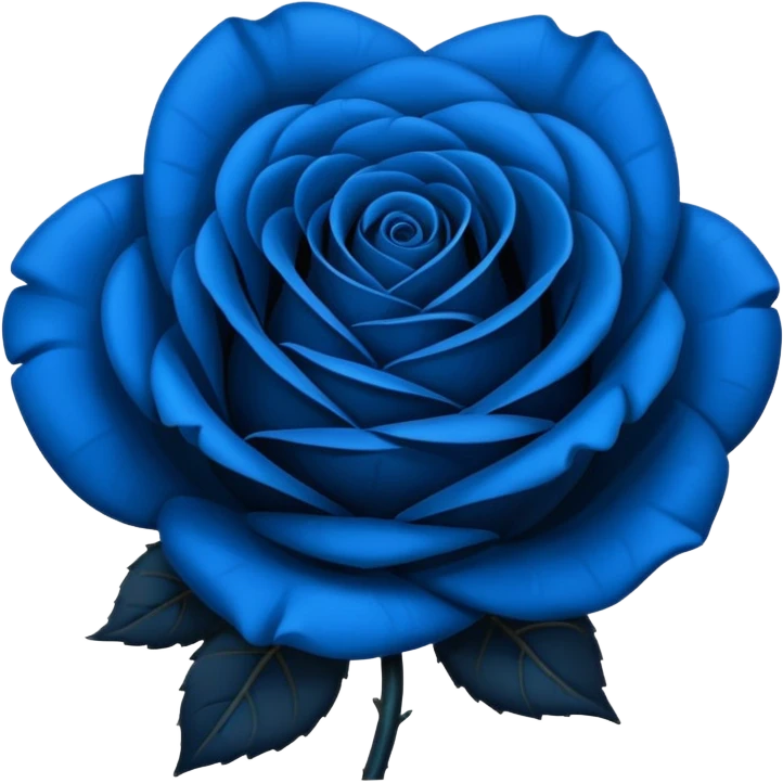black-blue rose emoji