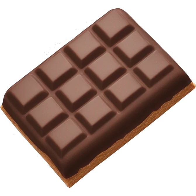 Pink single realistic chocolate bar  emoji