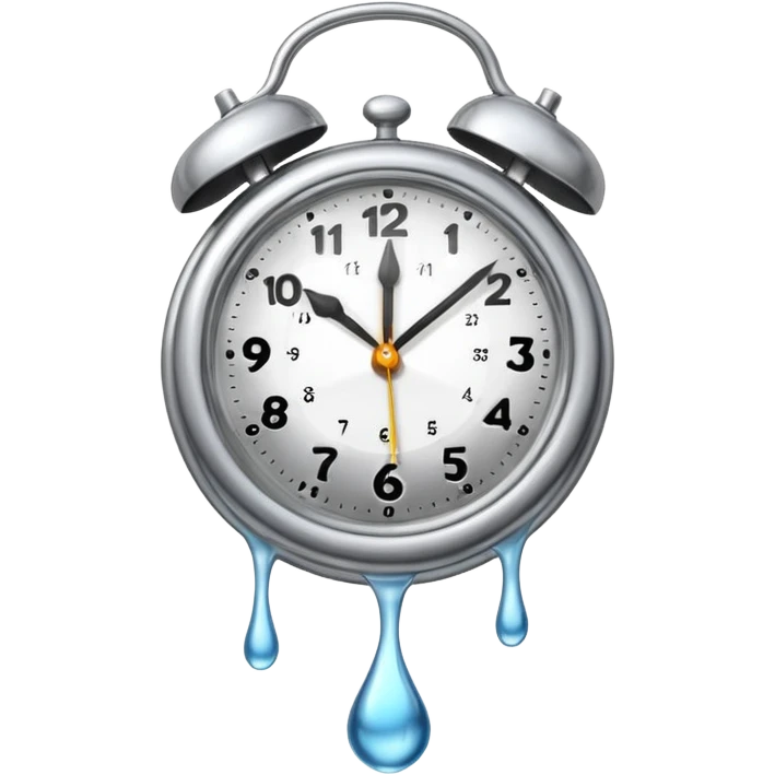 melting wonderland clock emoji