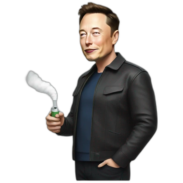 Elon musk vaping  emoji