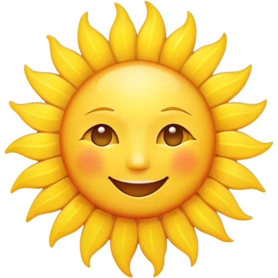 smiling sun emoji