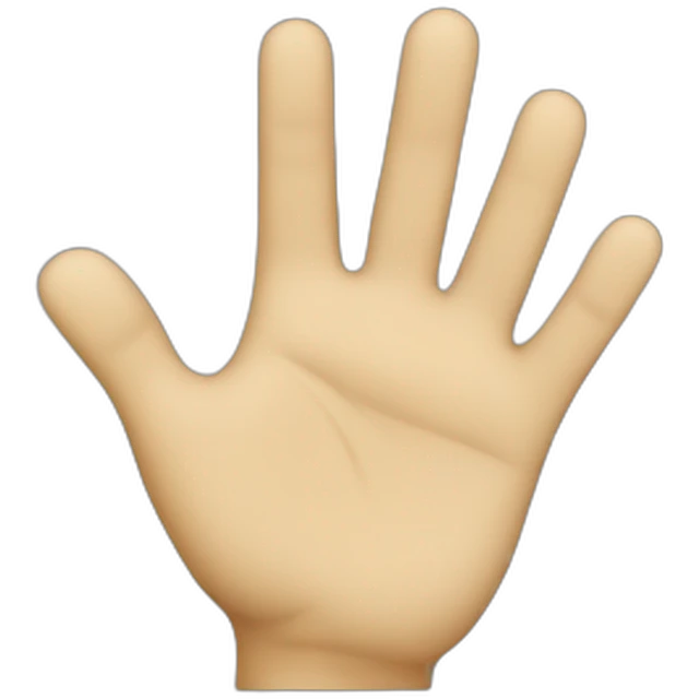 waving hand emoji