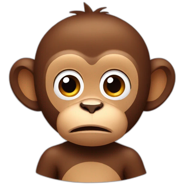 tired monkey emoji