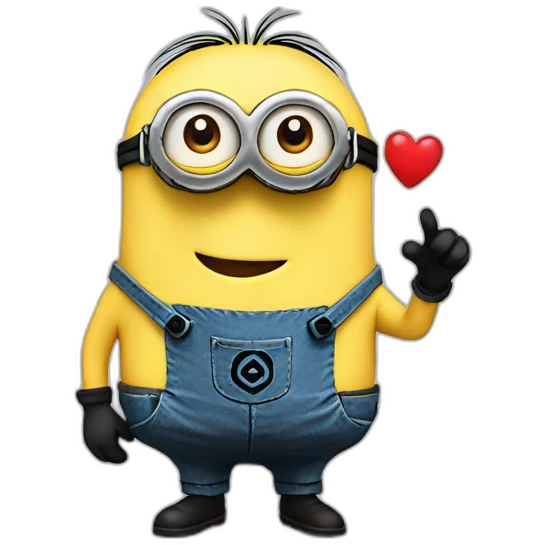 Minion with heart  emoji