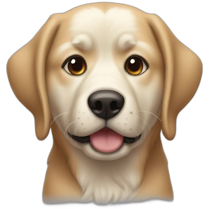 chien qui rigole emoji