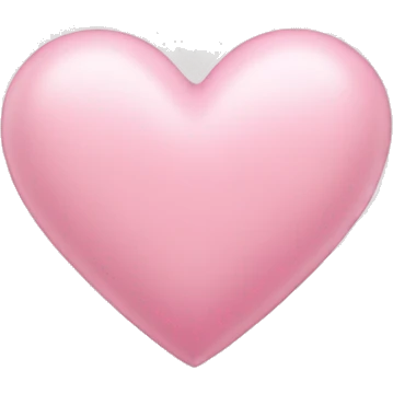 Light pink heart emoji