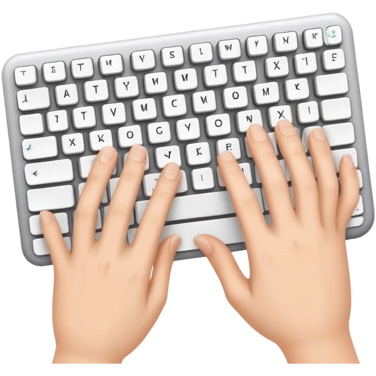 hands typing on keyboard emoji