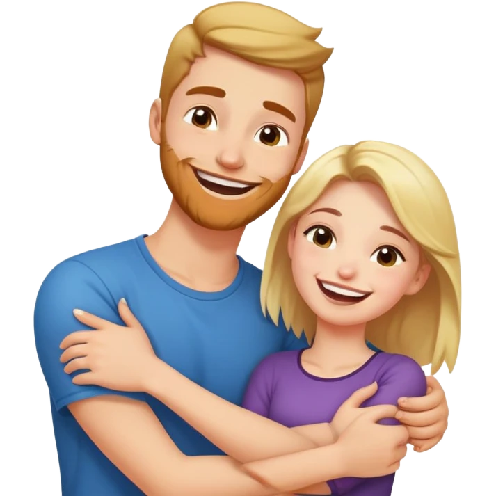 girl Arms crossed holding neck laughing guy emoji