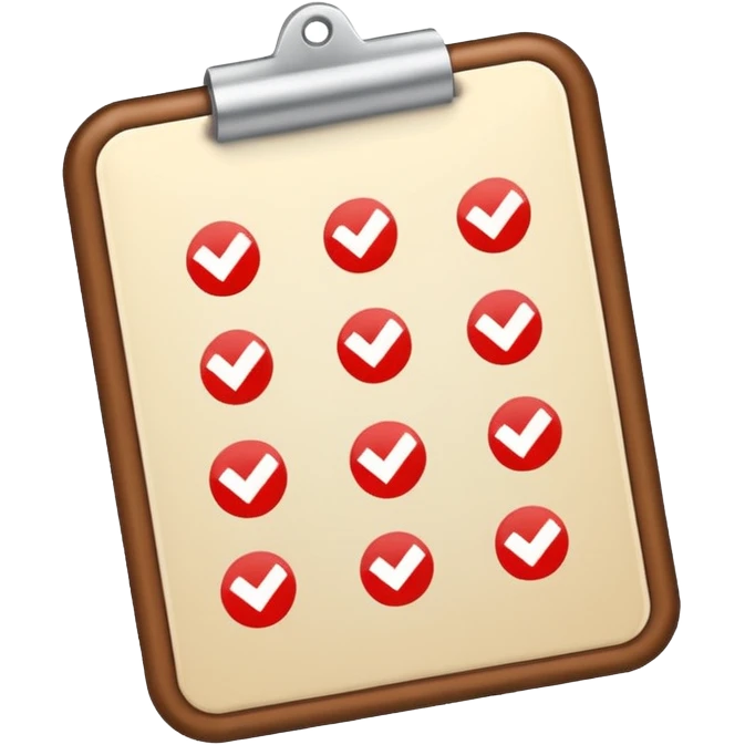 checklist with plus emoji