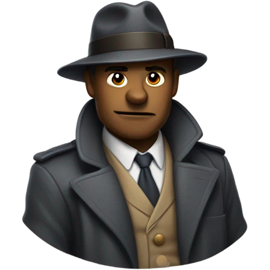 An old-school Detective saying no big deal ￼ emoji