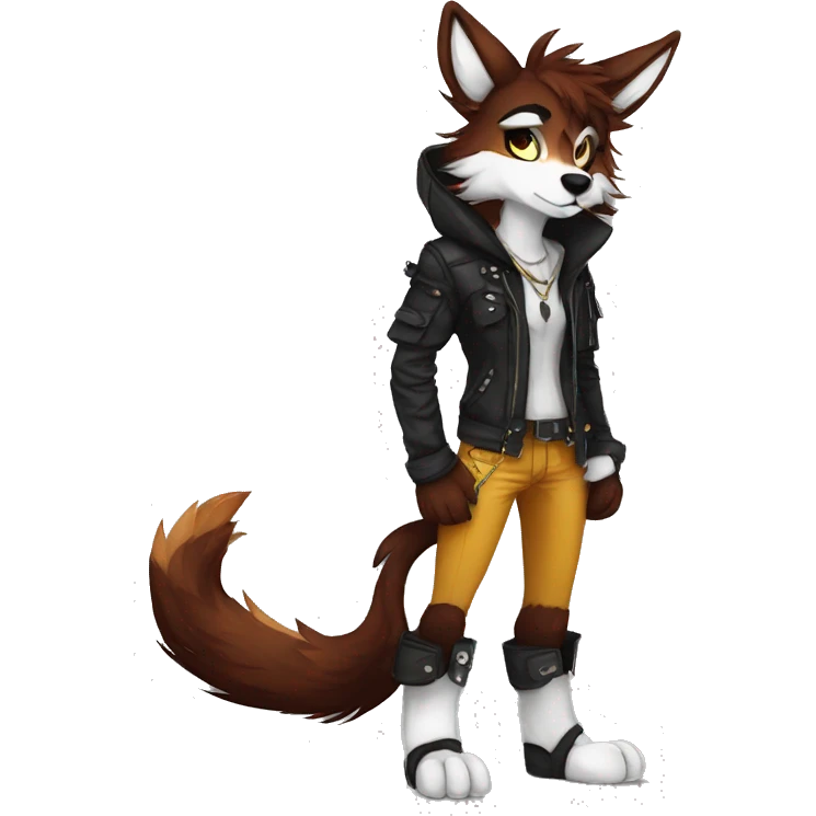 Edgy anthro furry by Falvie, AngieWolf full body emoji