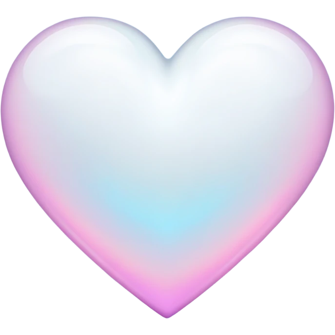glowing white heart emoji
