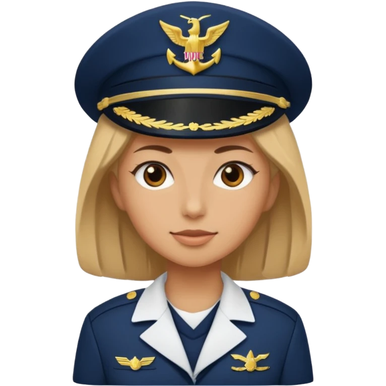 tan female navy sailor  emoji