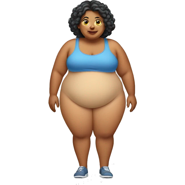 Fat woman emoji
