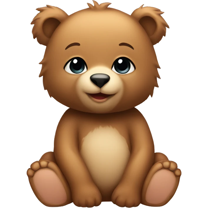 A cute baby bear emoji
