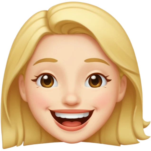 Happy laughing and winking at the same time no tears emoji