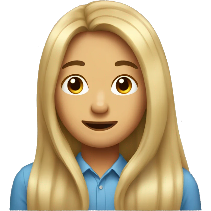 busy long hair emoji