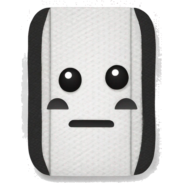 Black and white Bandaid  emoji