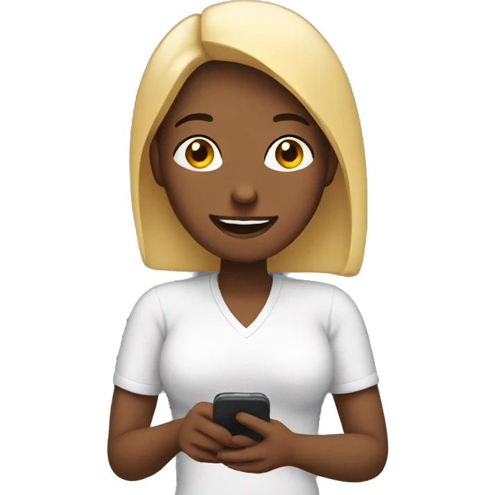 woman talk to her phone emoji