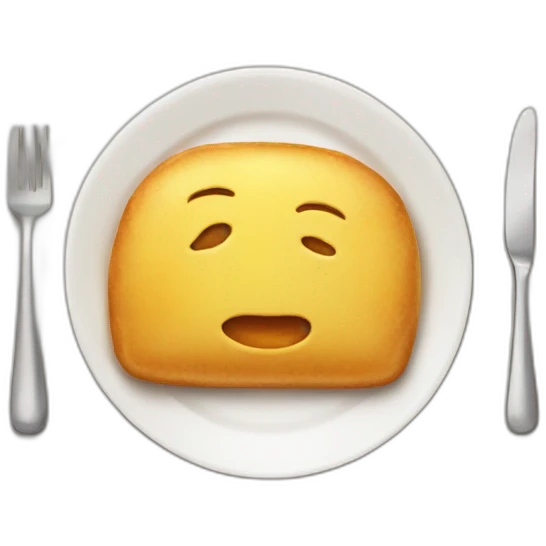 food on plate emoji