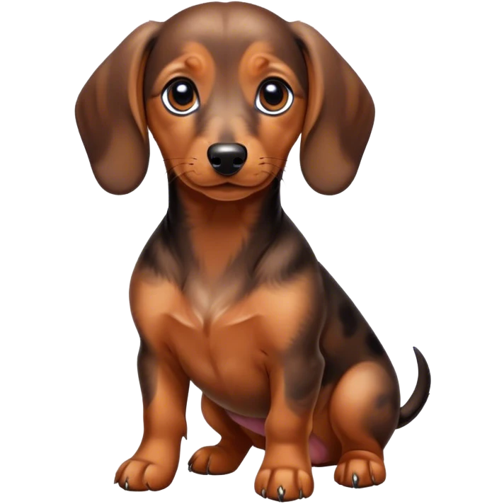 Dachshund puppy emoji