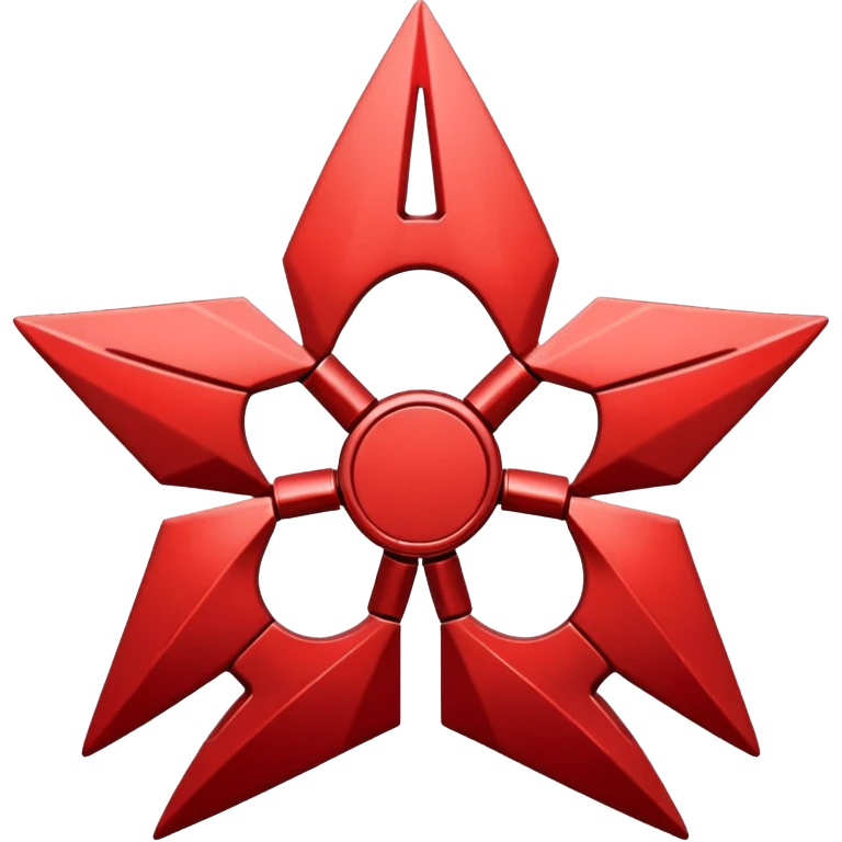 3 heads red shuriken emoji emoji