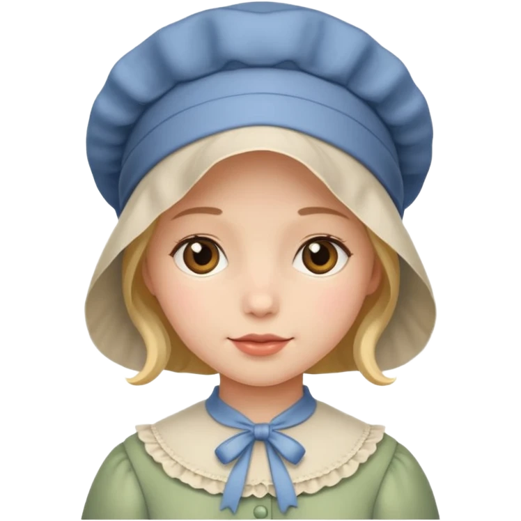 girl with a bonnet emoji