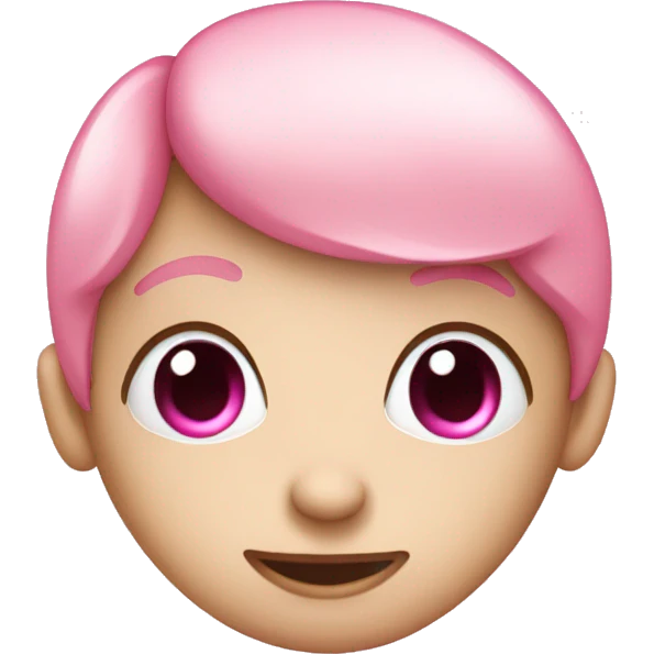 lovely face with pink heart eyes emoji