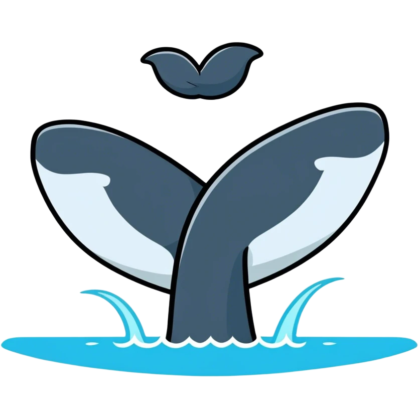Whale tail emoji