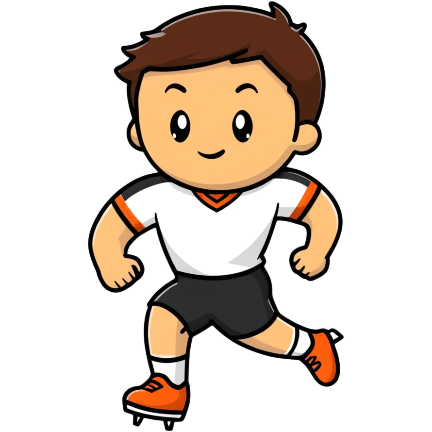 athlete with brown hair emoji