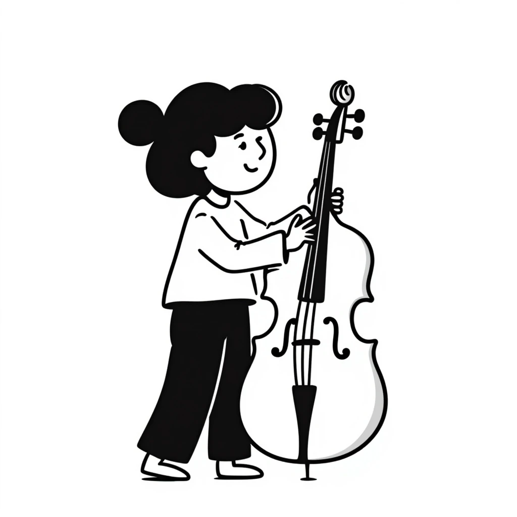 girl playing cello emoji