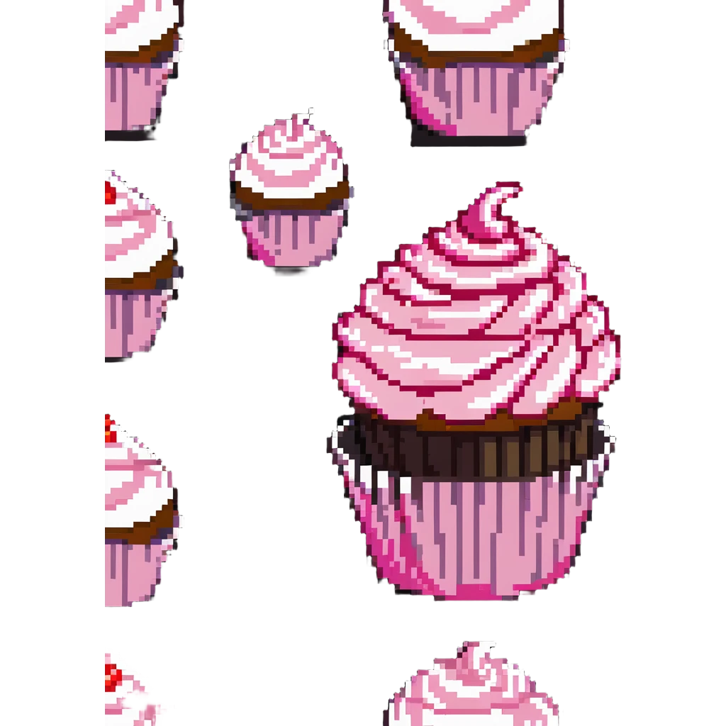 cupcake with swirled pink frosting emoji