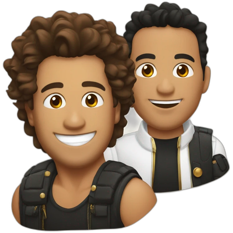 Carlos vives and romeo santos emoji