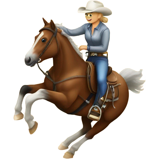 barrel racing horse emoji