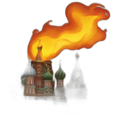 Kremlin burning emoji