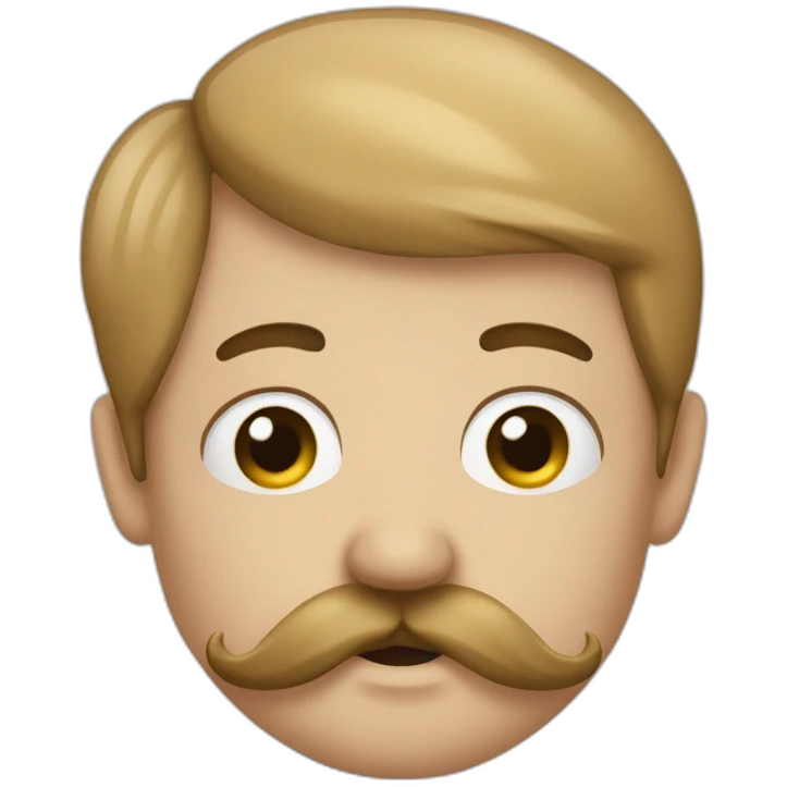 Allemagne moustache carré emoji